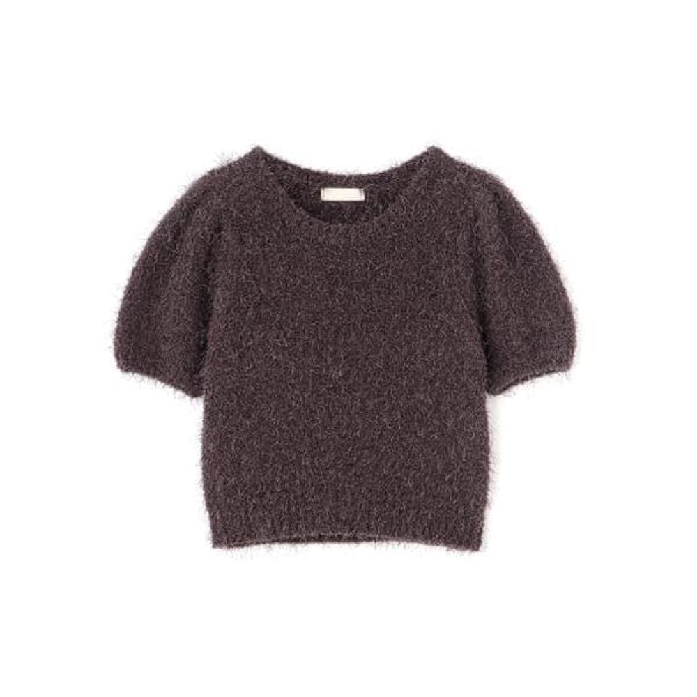 COUDRE 黒 パフスリーブ 半袖ニット COUDRE 黒 パフスリーブ 半袖ニット COUDRE 黒 パフスリーブ